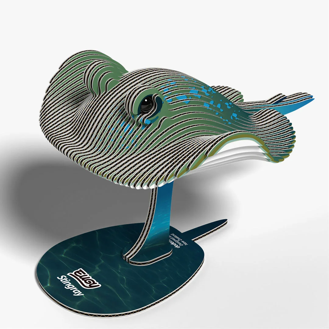 Stingray 102 Layered Paper 3D Puzzle Kit — manufacturer reference view 2 — assembled or exploded reference of an unassembled paper kit