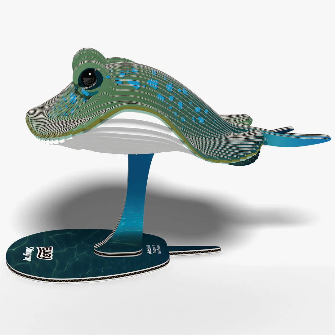 Stingray 102 Layered Paper 3D Puzzle Kit — manufacturer reference view 3 — assembled or exploded reference of an unassembled paper kit