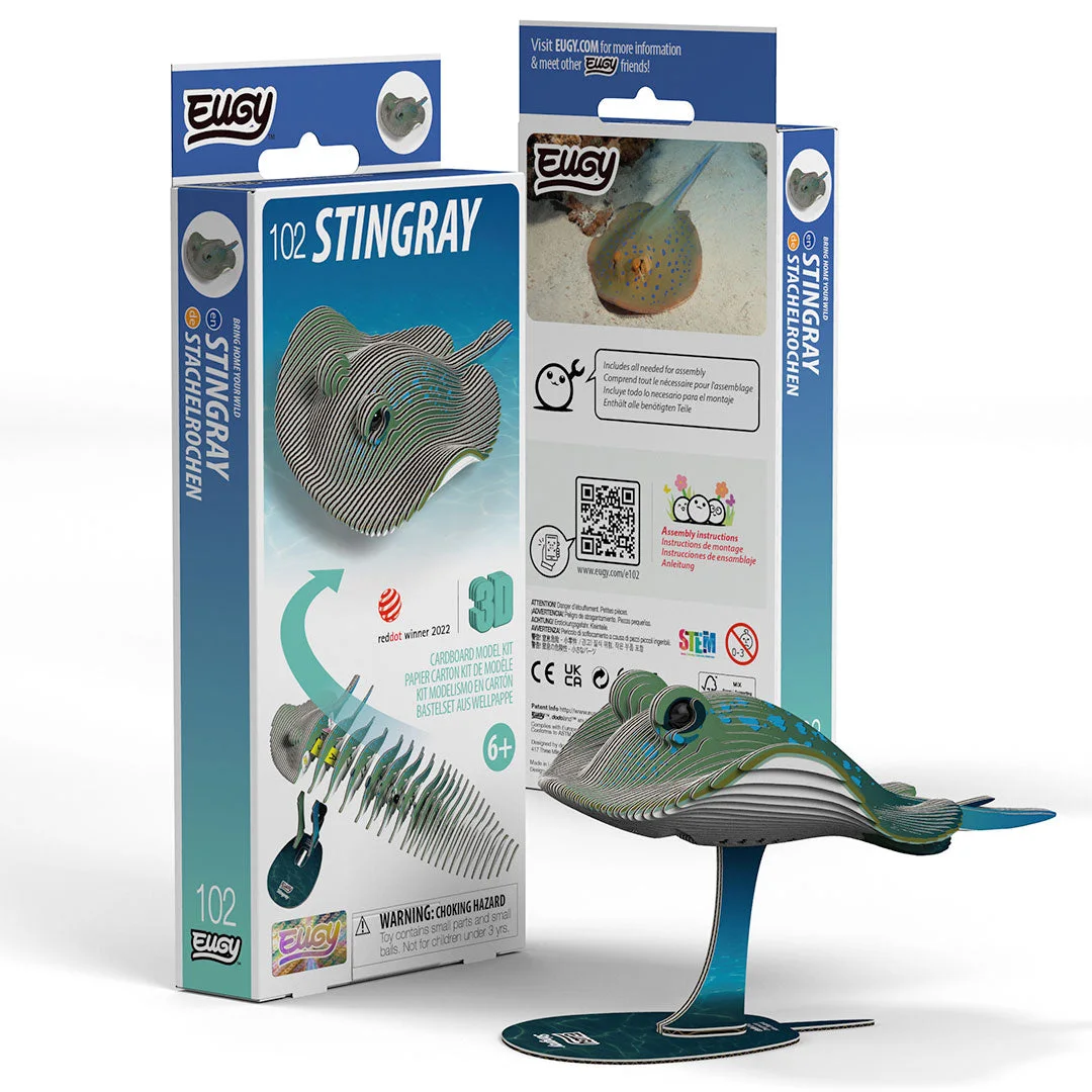 Stingray 102 Layered Paper 3D Puzzle Kit — manufacturer reference view 6 — assembled or exploded reference of an unassembled paper kit