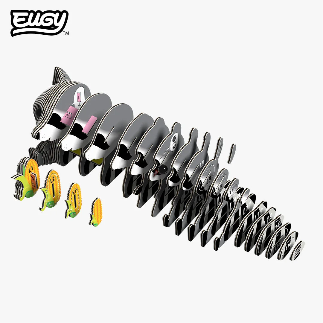 Raccoon 103 Layered Paper 3D Puzzle Kit — manufacturer reference view 5 — assembled or exploded reference of an unassembled paper kit