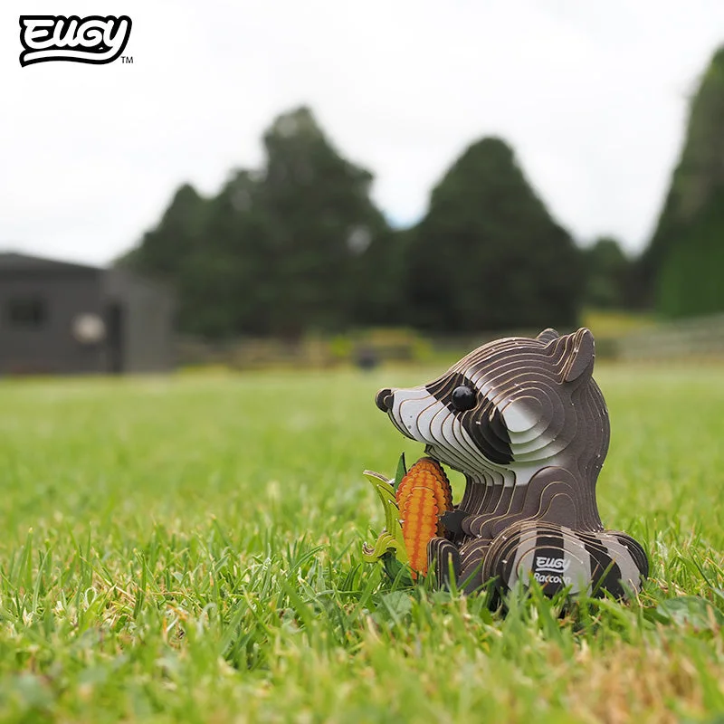 Raccoon 103 Layered Paper 3D Puzzle Kit — manufacturer reference view 7 — assembled or exploded reference of an unassembled paper kit