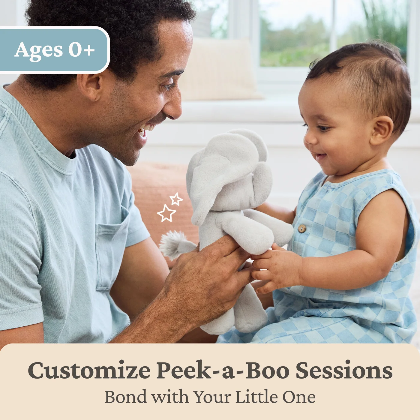 Peek-a-Boo Flappy Elephant 7-Inch 6071301 — manufacturer reference view 4