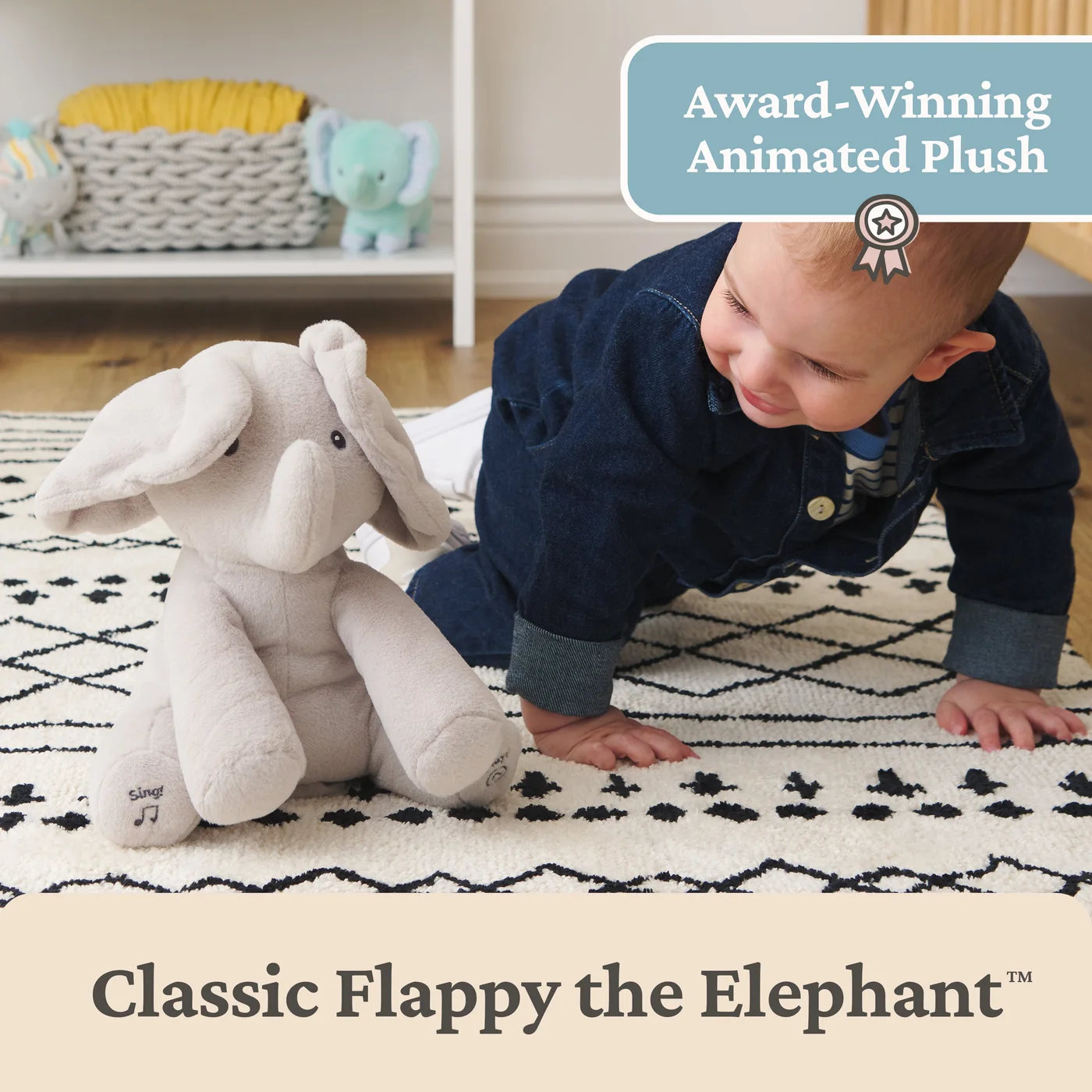 Peek-a-Boo Flappy Elephant 7-Inch 6071301 — manufacturer reference view 8