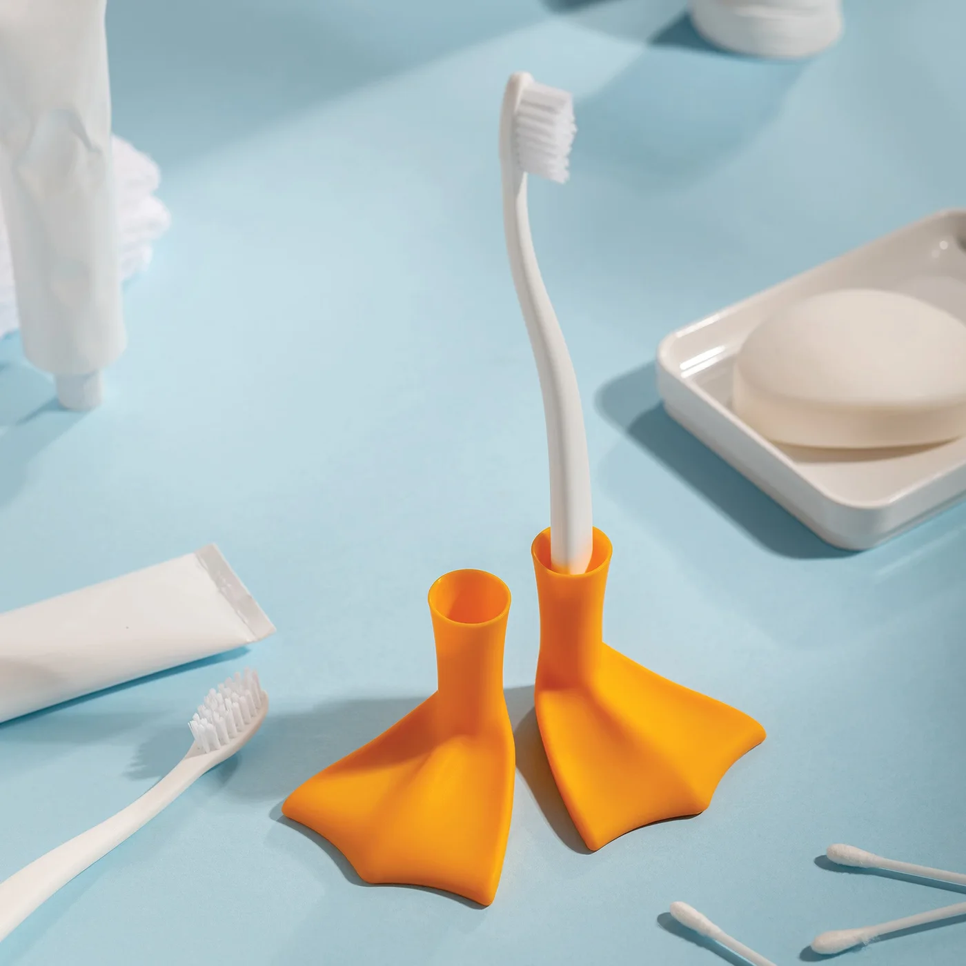 Duck-Clean Two-Pack Duck Feet Toothbrush Holders OT2612 — manufacturer reference view 3