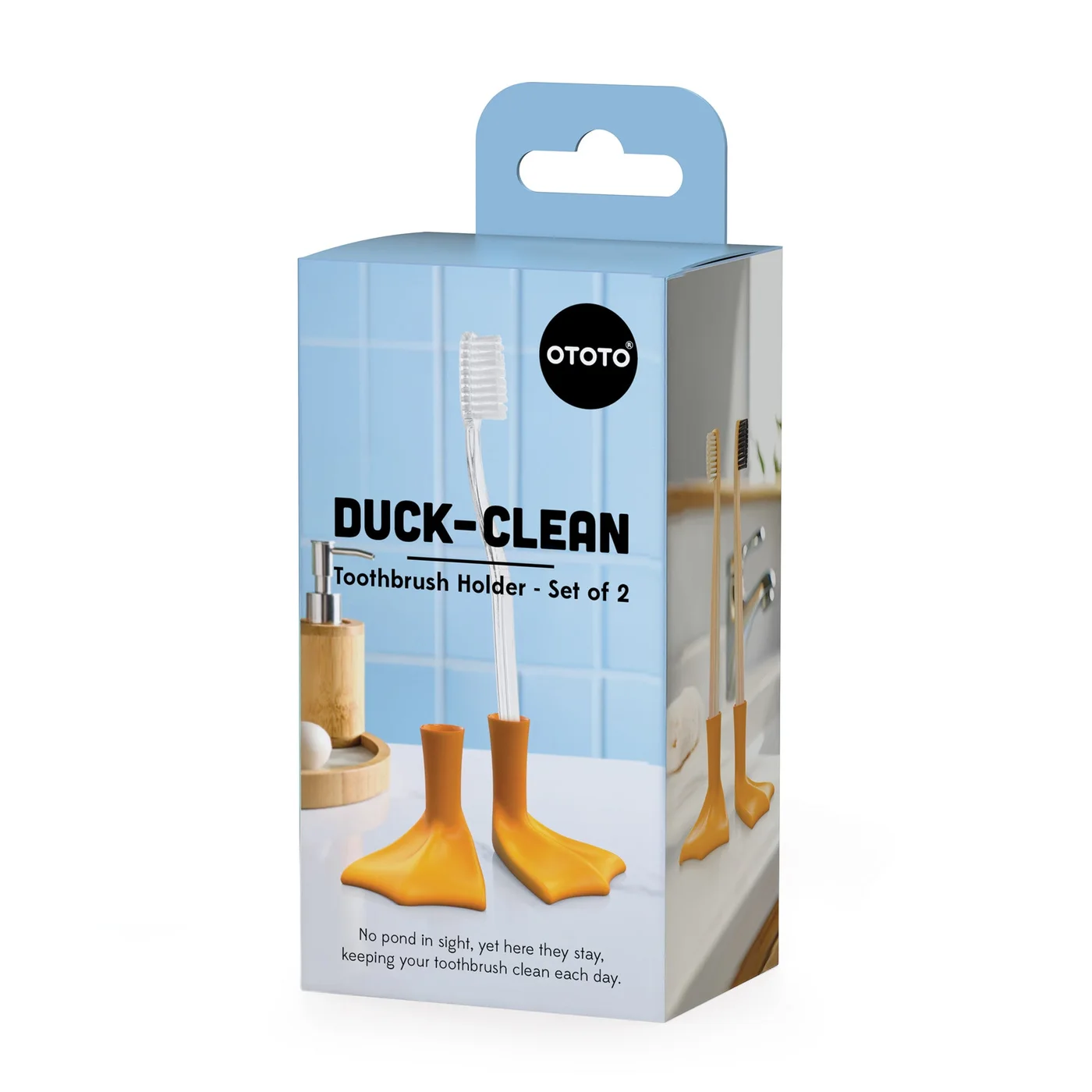 Duck-Clean Two-Pack Duck Feet Toothbrush Holders OT2612 — manufacturer reference view 7