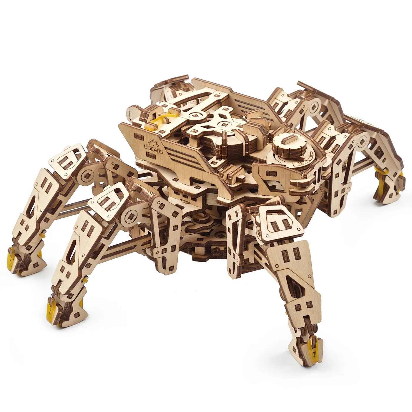 Hexapod Explorer assembled three-quarter view