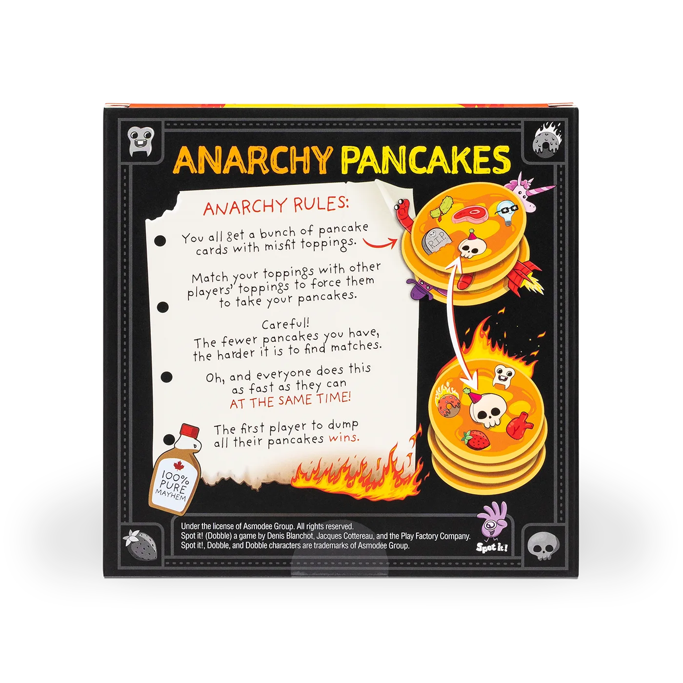 Anarchy Pancakes original edition — publisher promotional reference, not Findweave play testing