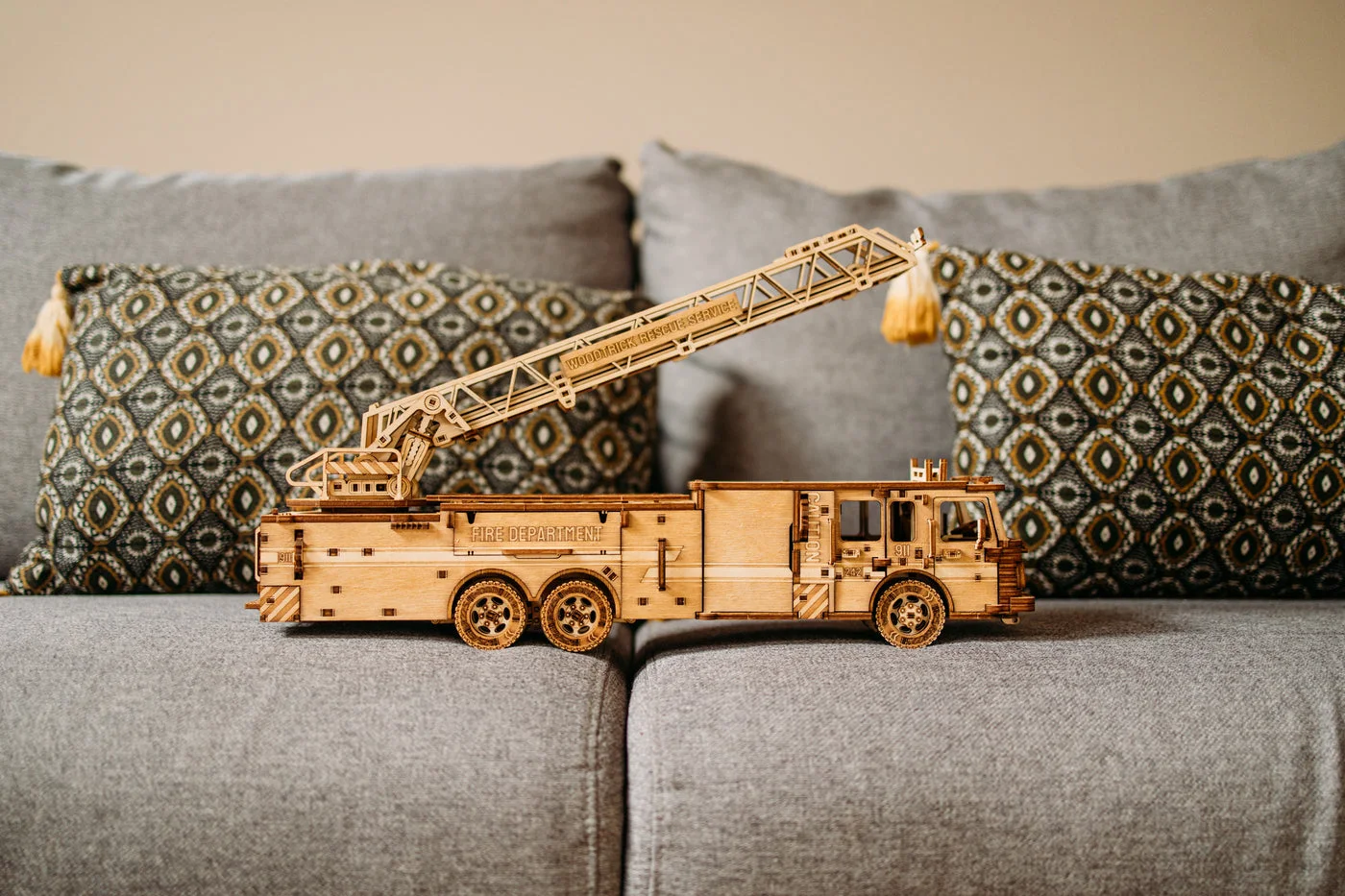 staged truck display