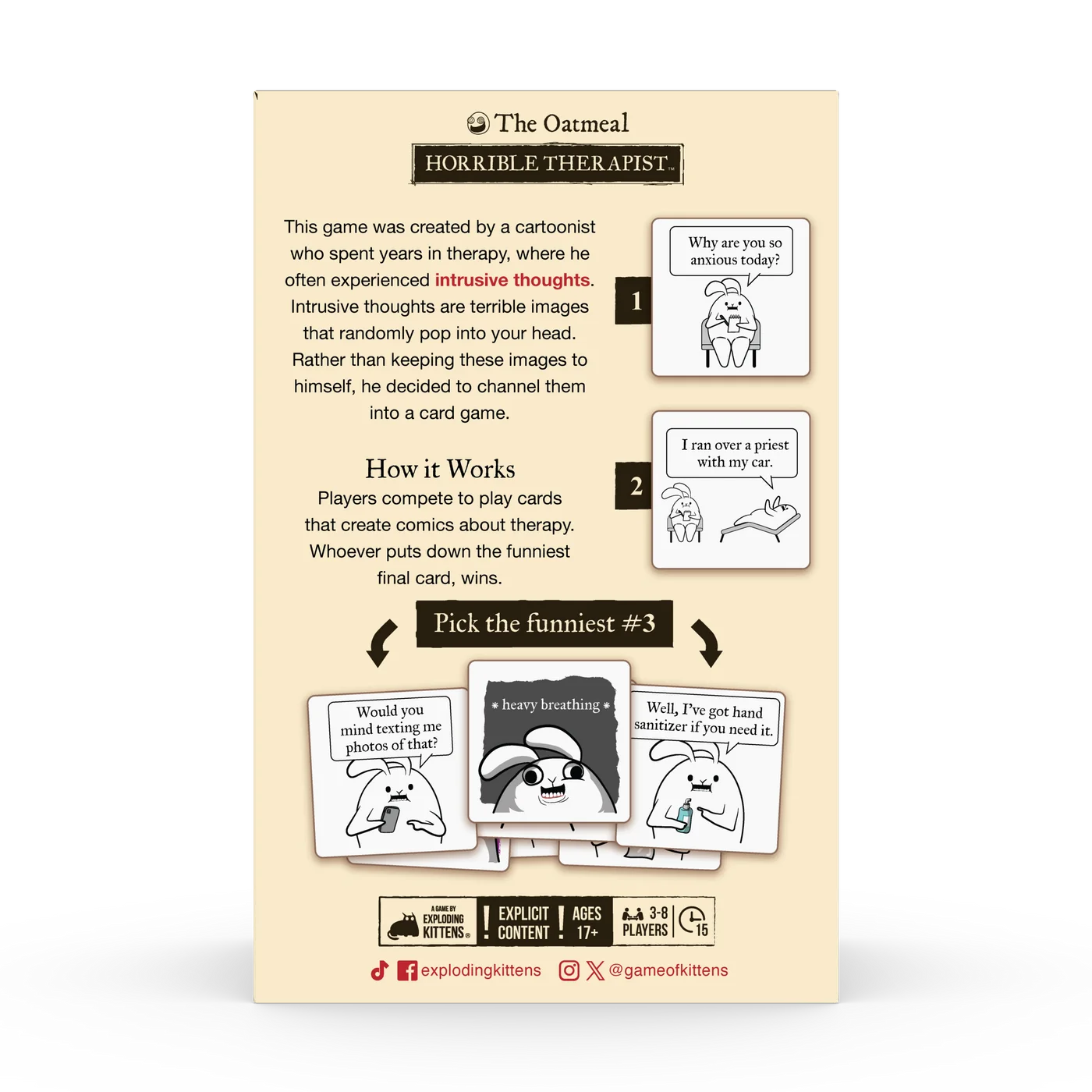 Exploding Kittens — box-back reference