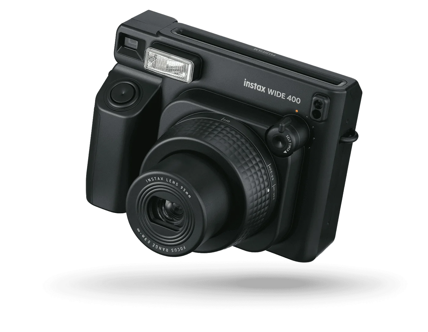 INSTAX WIDE 400 Instant Camera Sage Green — manufacturer gallery view 17 — alternate colour shown to illustrate shared controls and use; the selected listing is Sage Green.