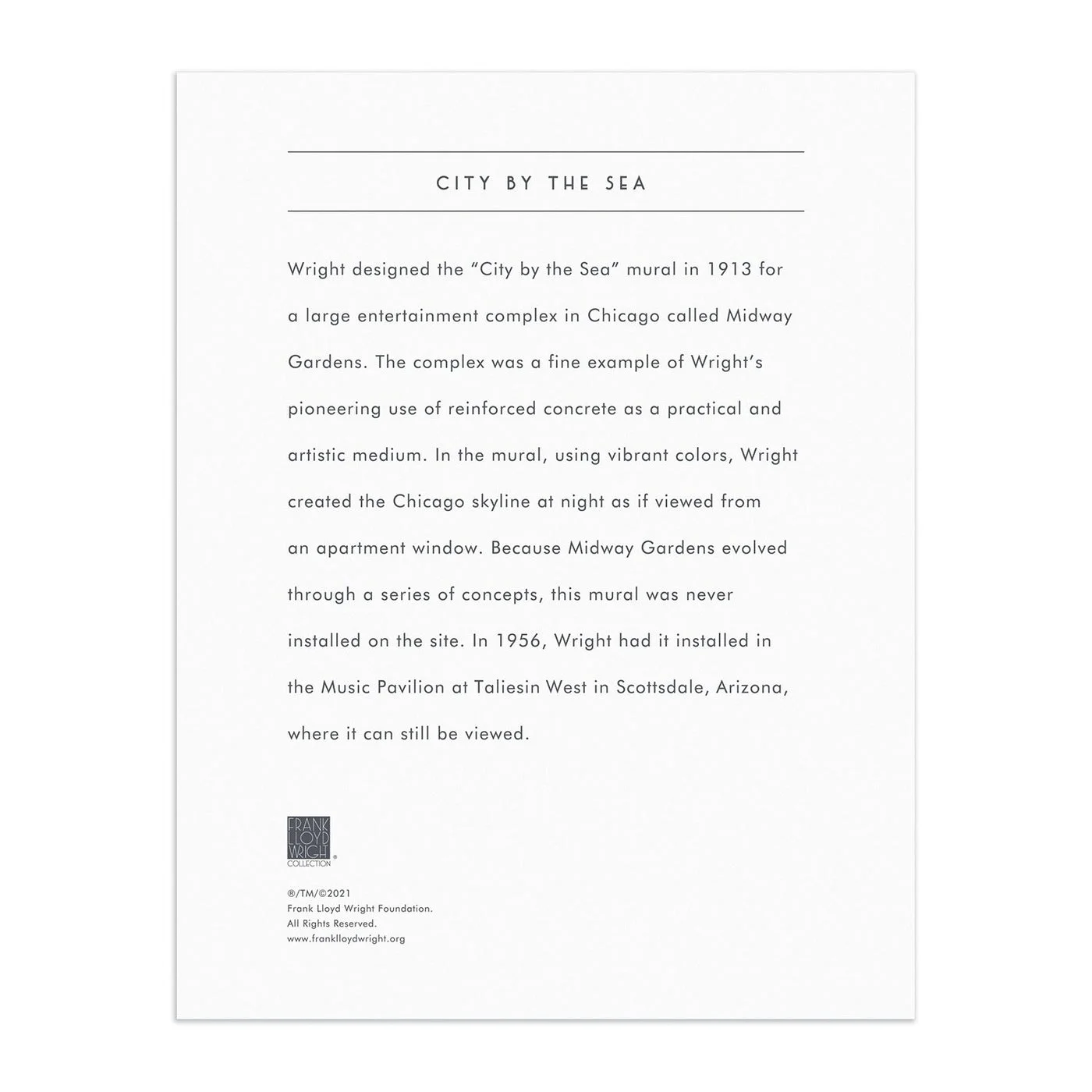 artwork information insert — manufacturer reference