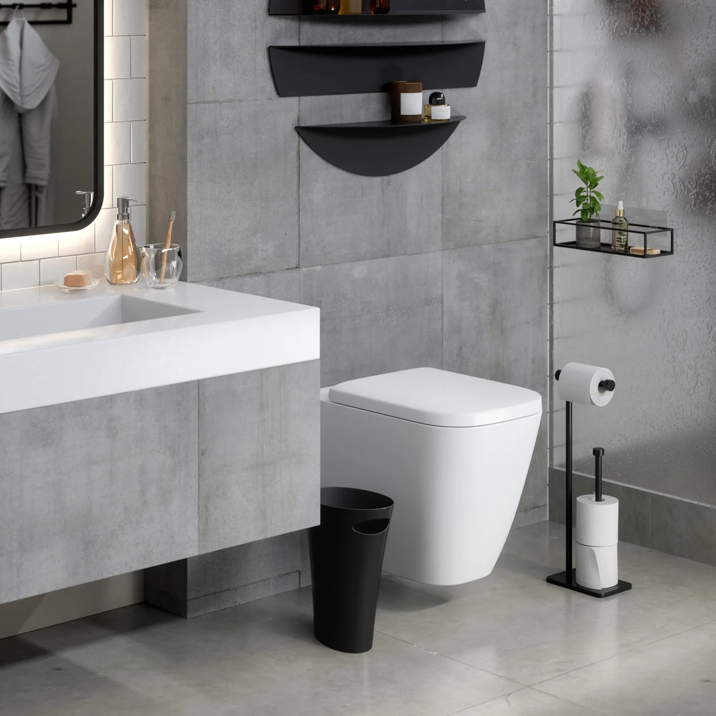 bathroom scene, other accessories separate — manufacturer reference