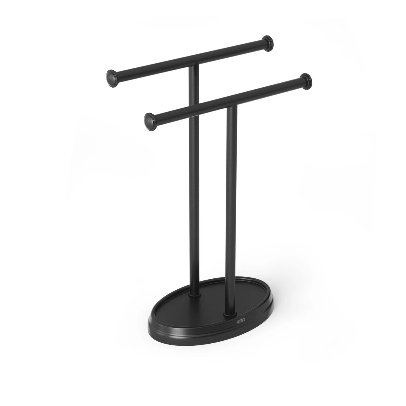 black stand angled profile — manufacturer reference