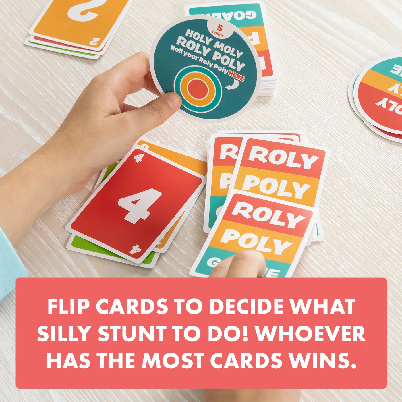 Card comparison demonstration by maker