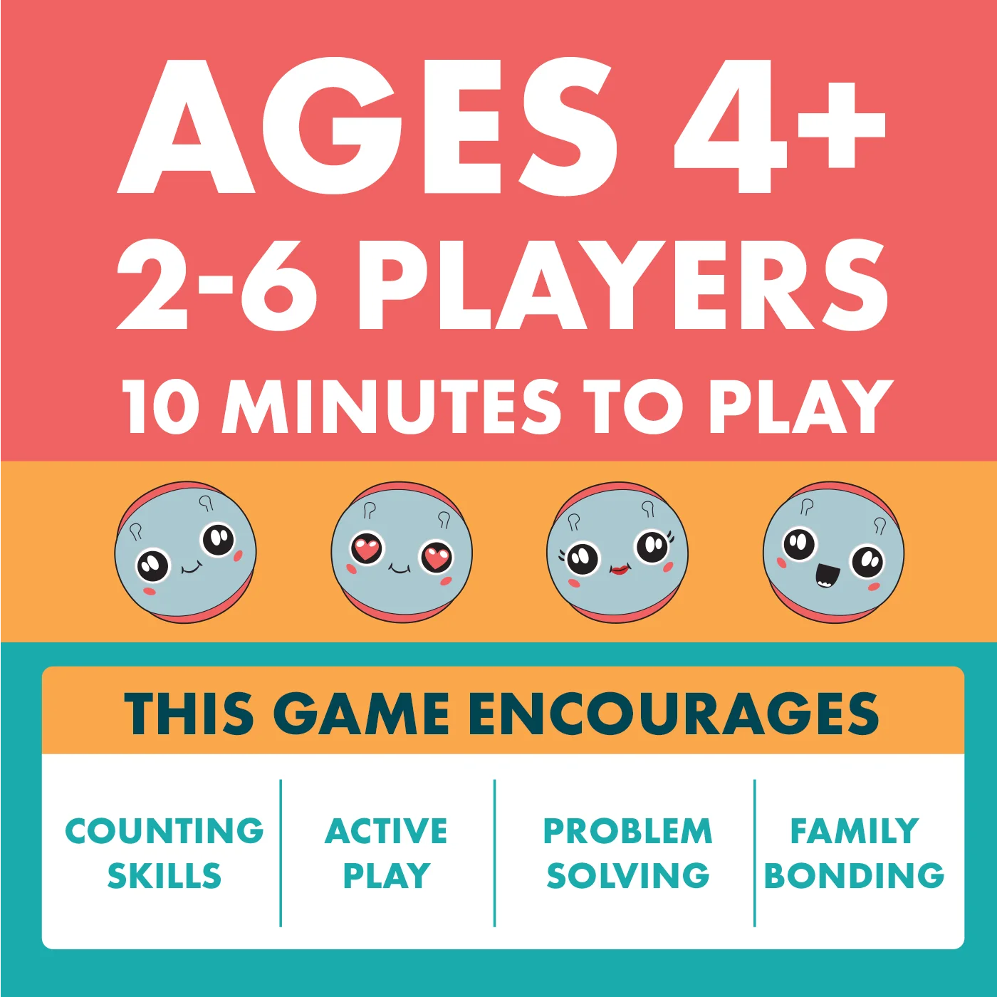 Publisher age/player/time and marketing graphic