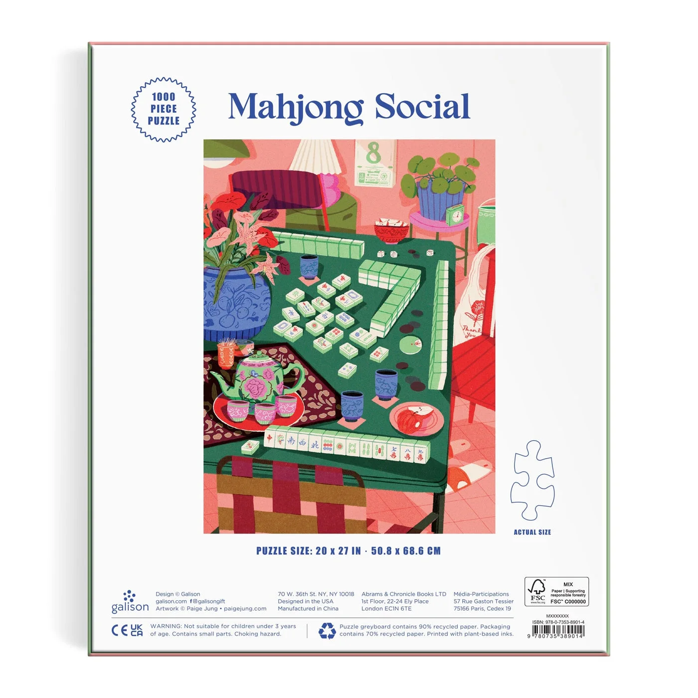 maker product or packaging reference view for Mahjong Social