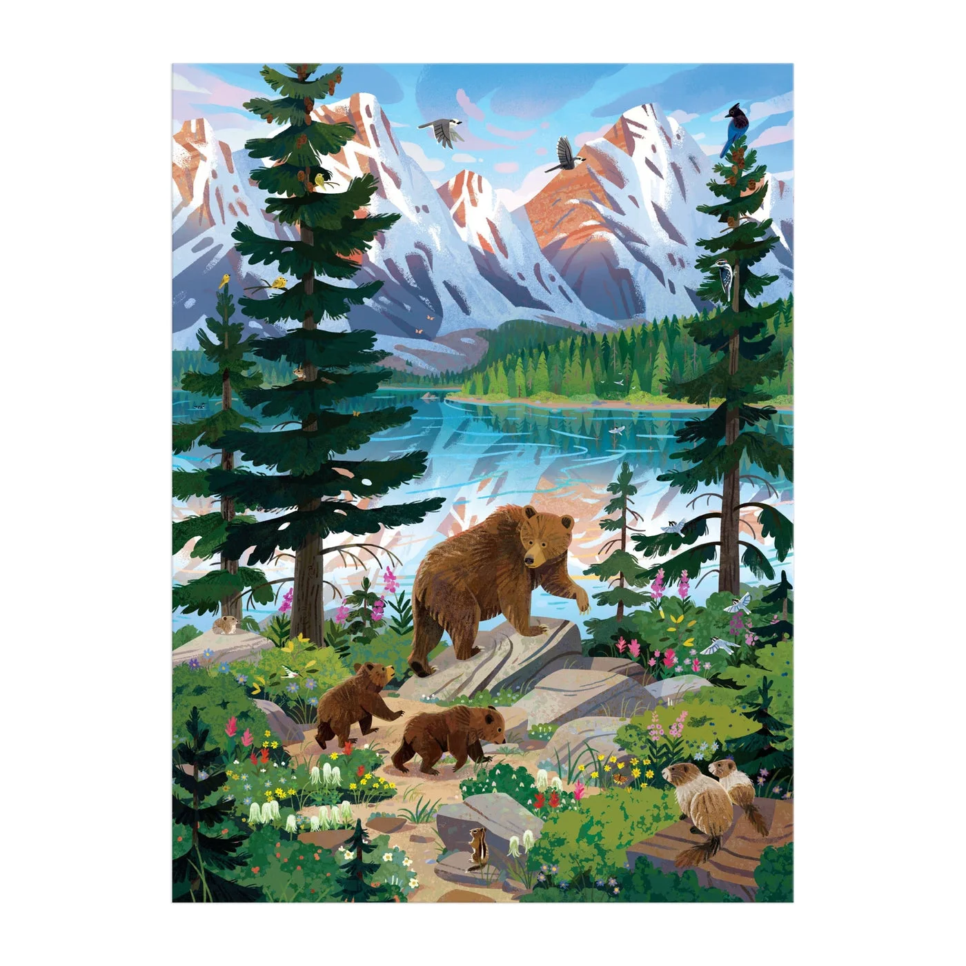 Valley of the Peaks 1000 Piece Puzzle 9780735389021 — full artwork reference