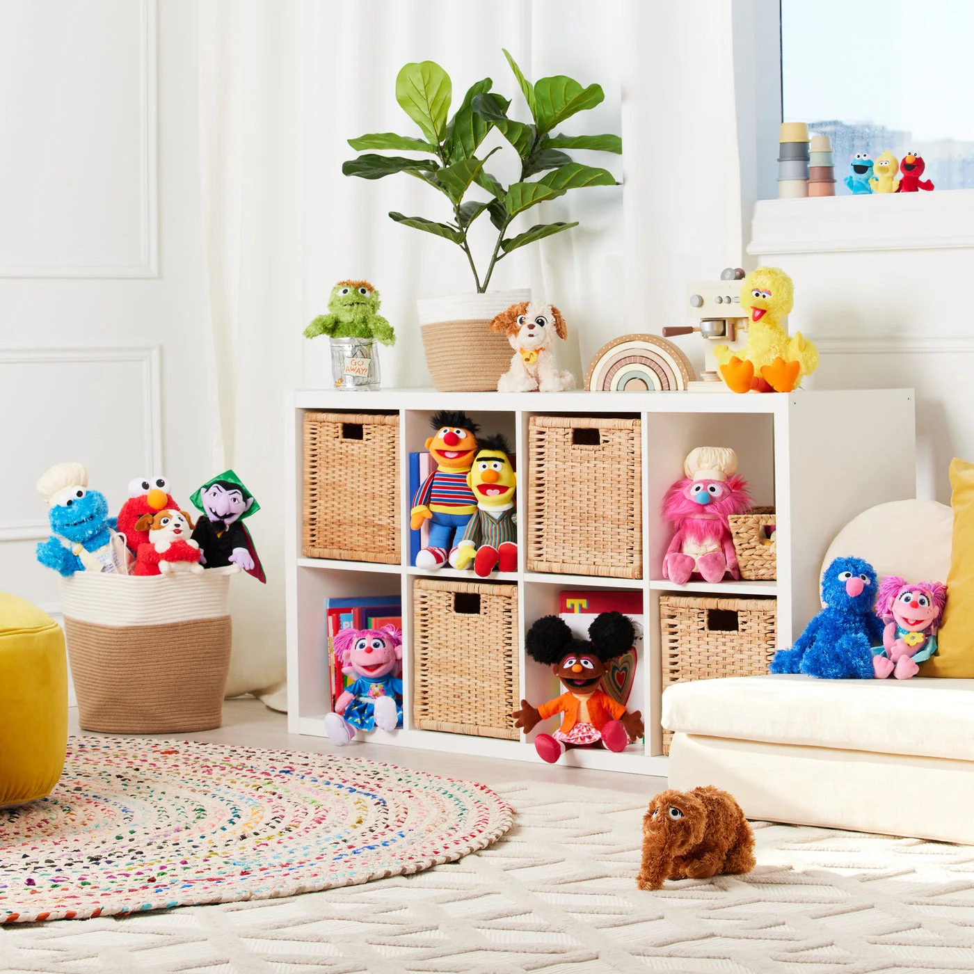Sesame Street collection scene; other toys not included
