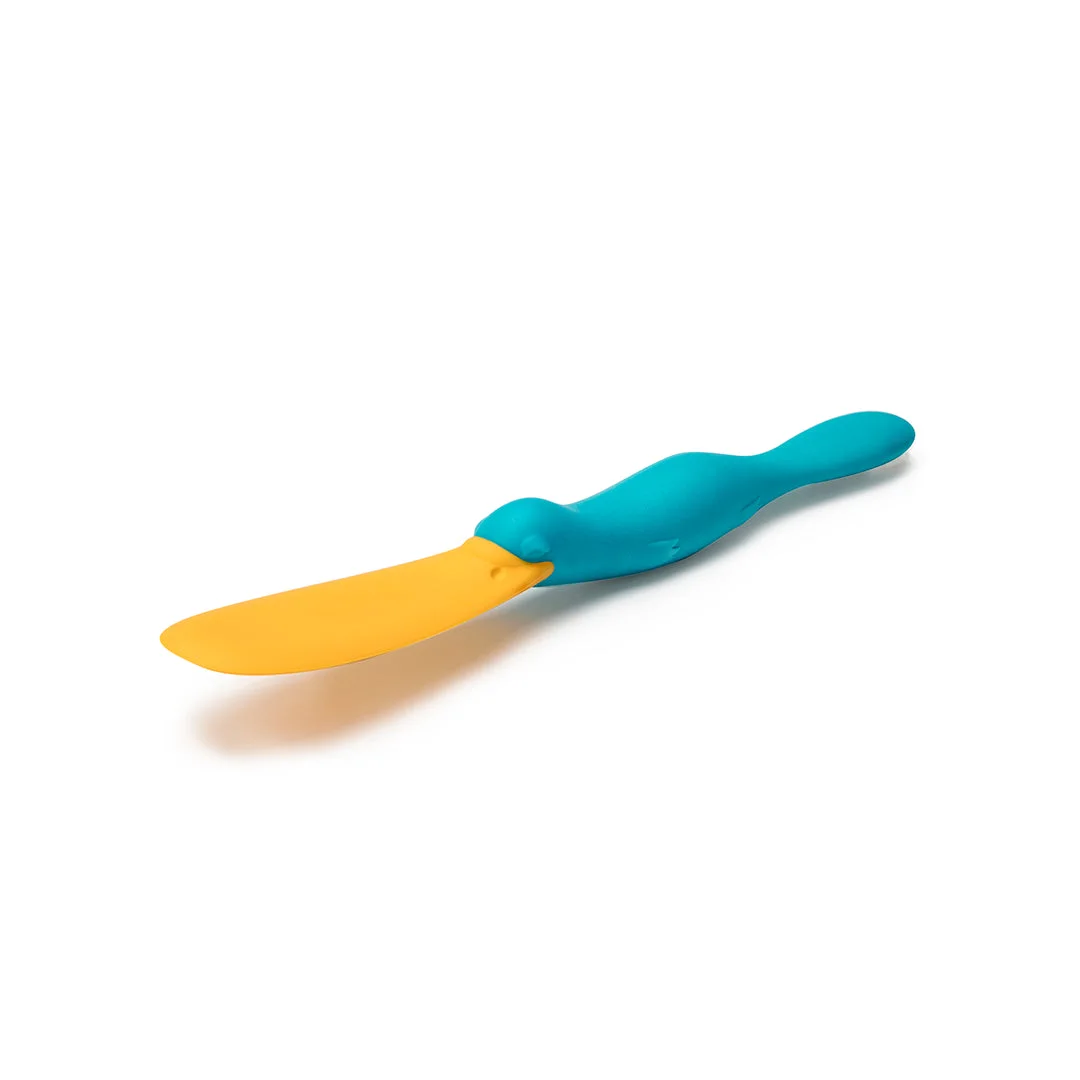 turquoise platypus handle and yellow scraper