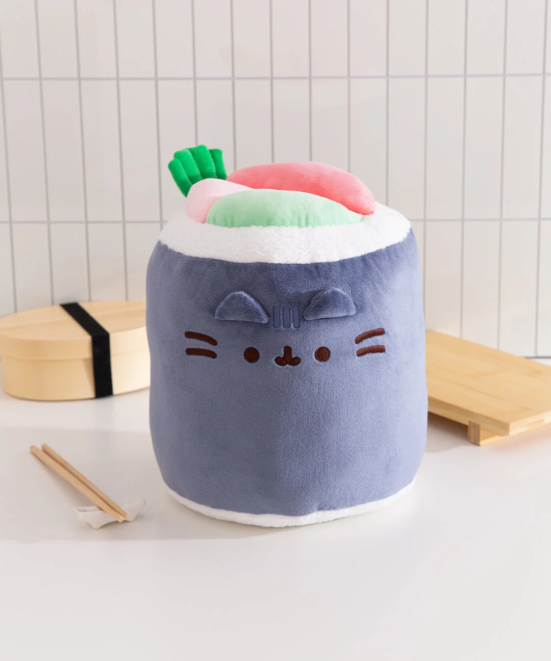 Sushi Roll on tabletop; chopsticks excluded