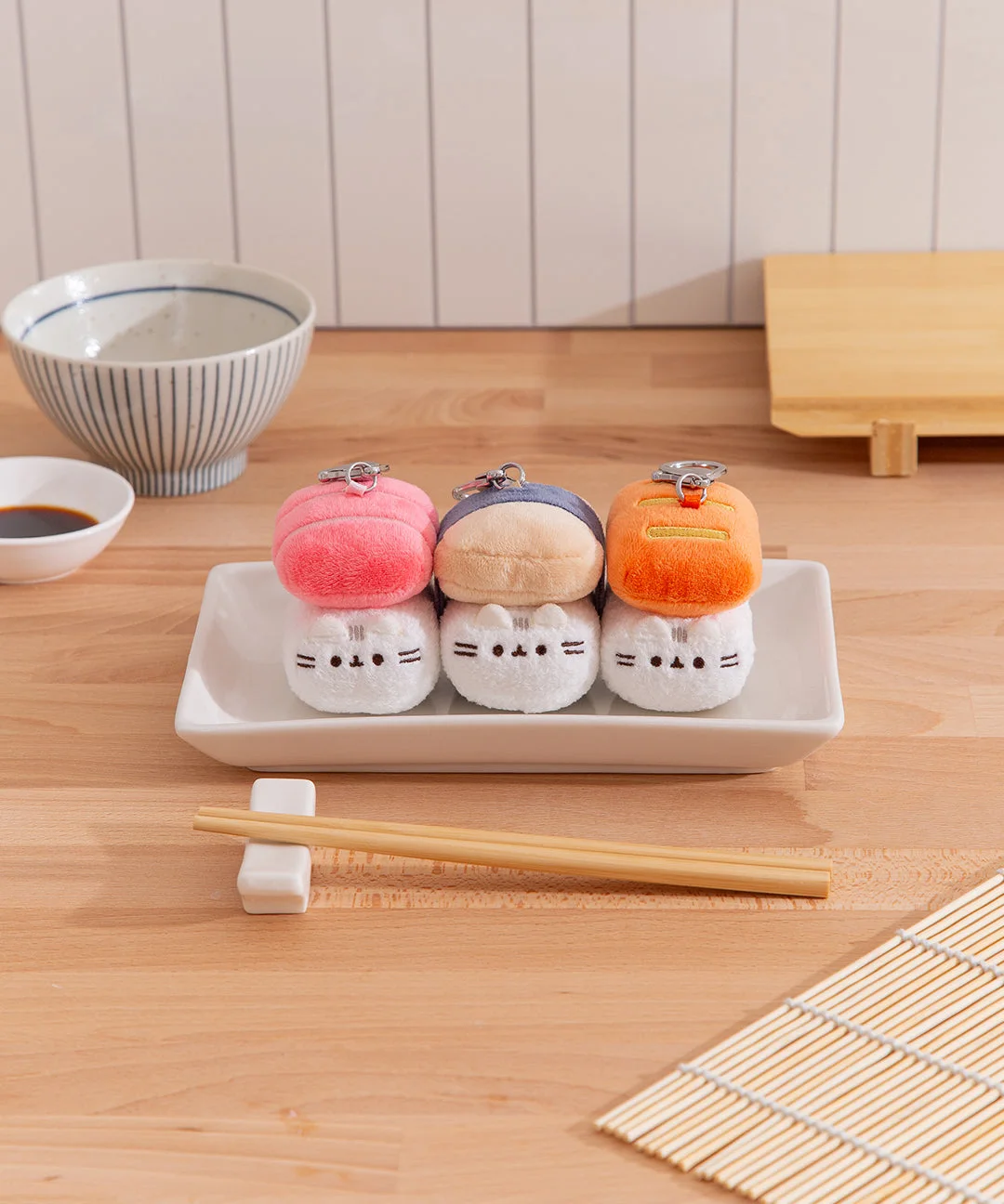 three sushi-themed possibilities, not a three-piece set