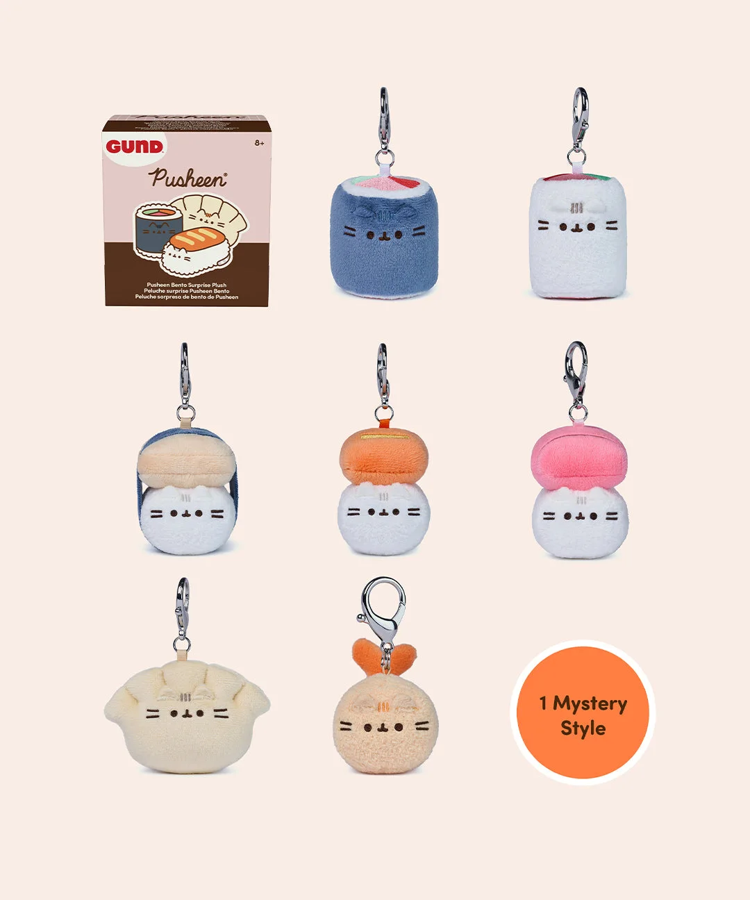 collection chart showing seven designs and a mystery style
