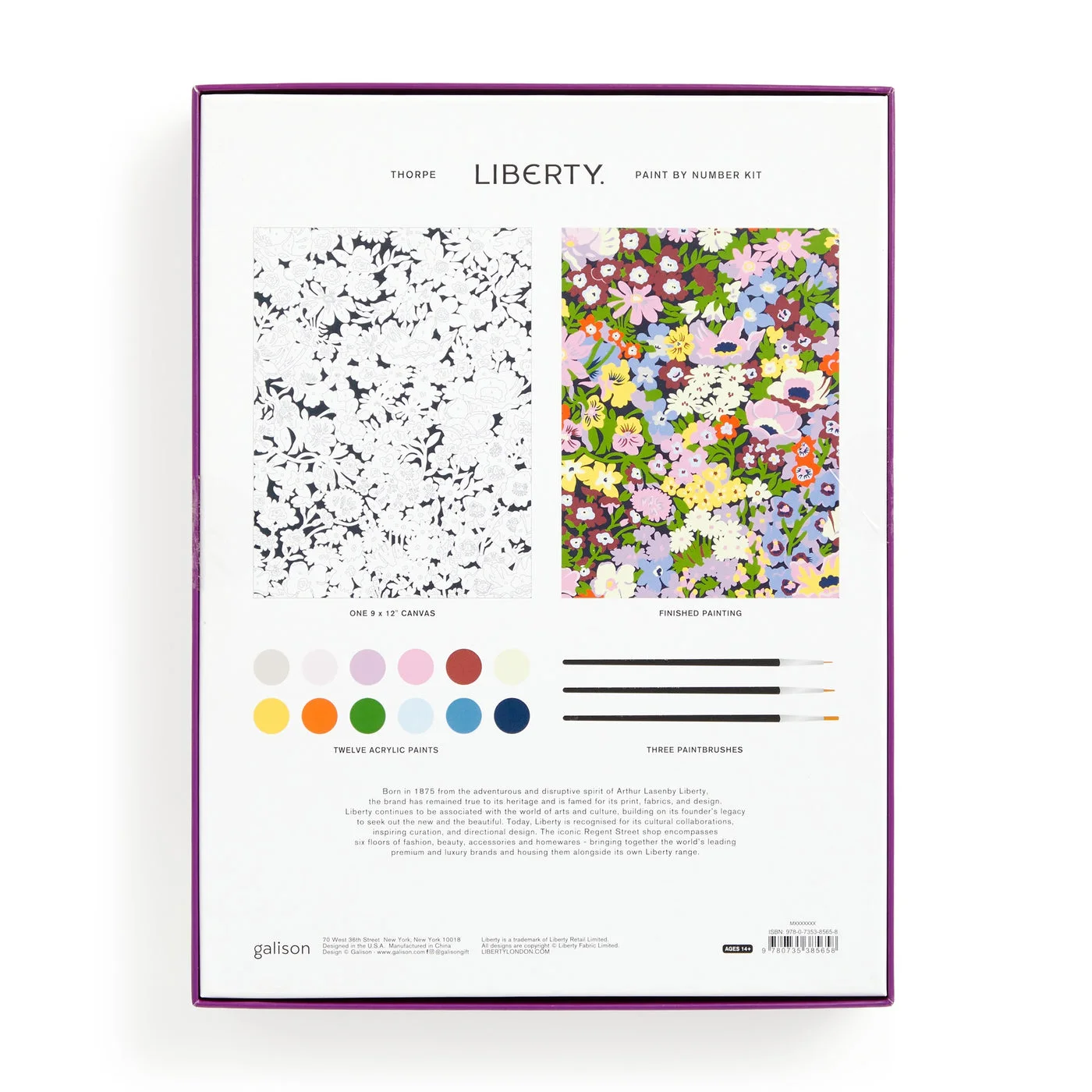 Rear packaging and contents reference