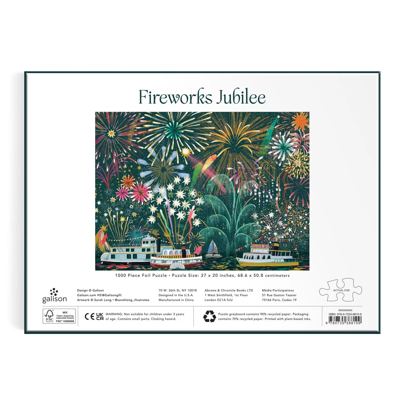 Manufacturer reference — matching selected artwork, puzzle or box