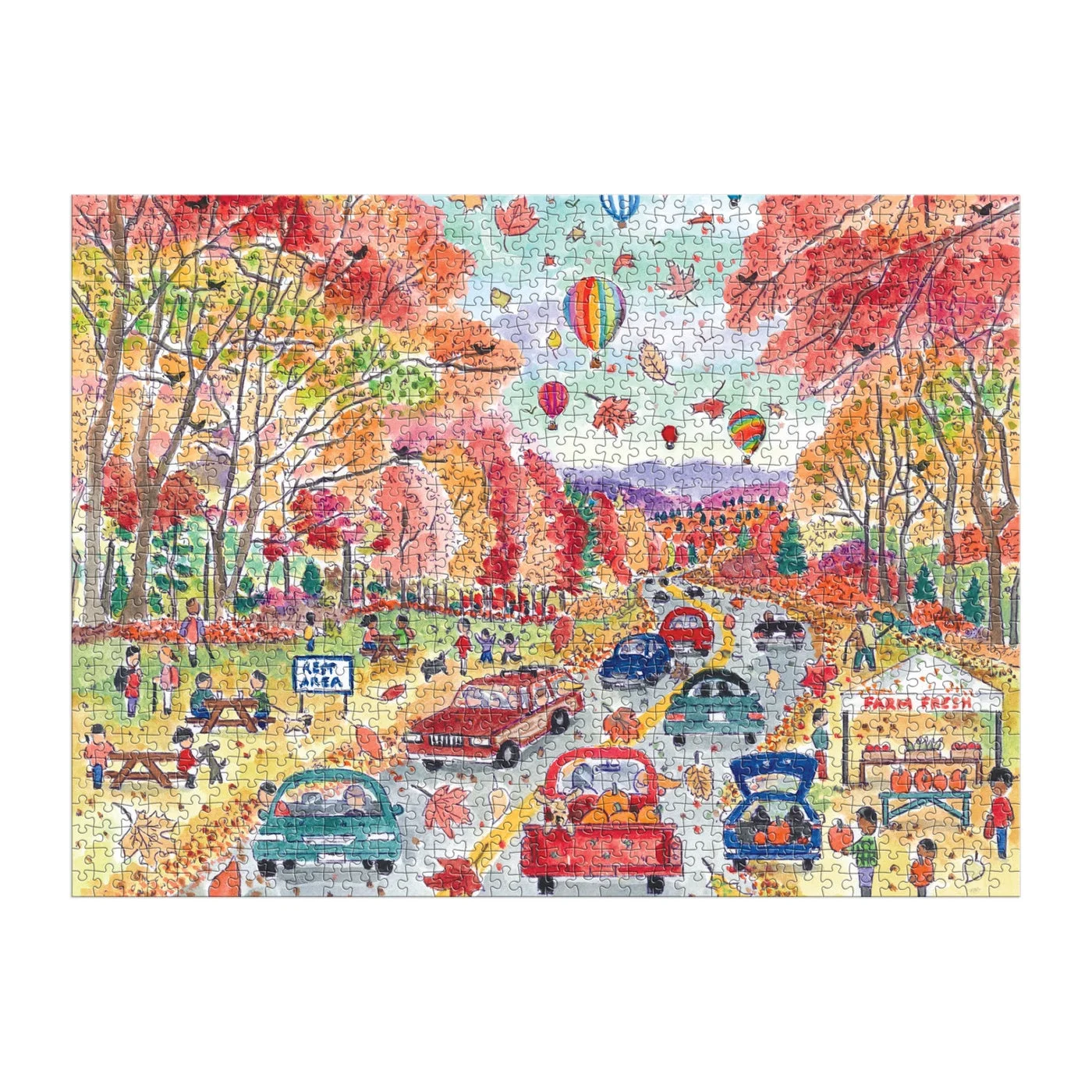Manufacturer reference — matching artwork, assembled puzzle or package