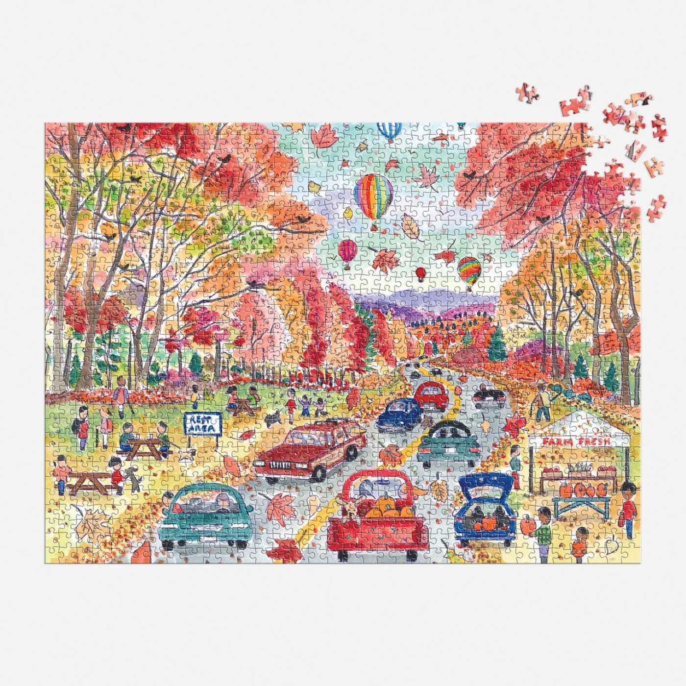 Manufacturer reference — matching artwork, assembled puzzle or package