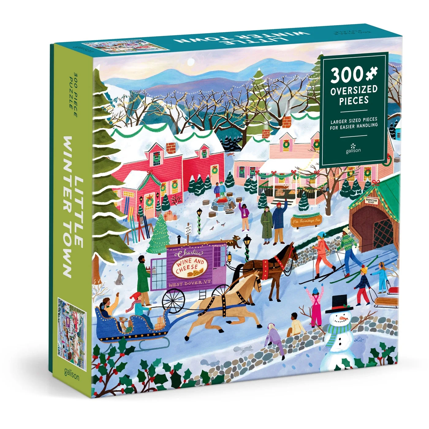 Little Winter Town packaging angled view