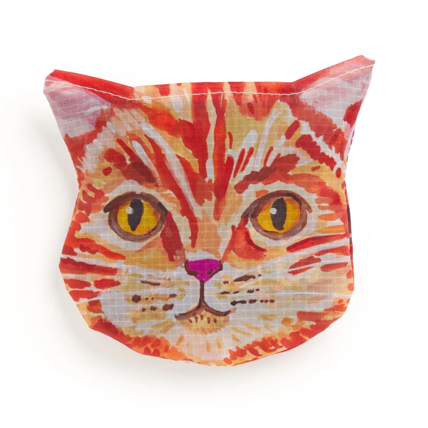 Cat-face storage pouch, not a separate plush toy
